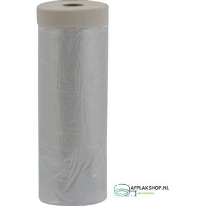 AB-tape afdekfolie - 1100mm x 33m - PE uitvalfolie + maskingtape - afdekvlies
