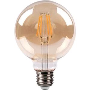 LED Filament lamp 6W | G80 | 3-step Dimbaar | E27 | 2700K - Warm wit