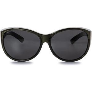 IKY EYEWEAR overzet zonnebril dames OB-1002D1-grijs-metallic