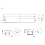 Noodverlichting inbouwspot | 1 Watt | Wit | Ø37mm | Incl. Accu