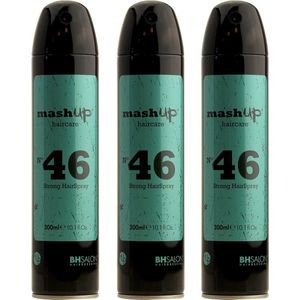 mashUp haircare N° 46 Strong Hairspray 300ml - 3 stuks