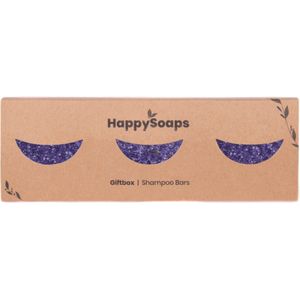 3x Shampoo Bar Purple Rain HappySoaps - Giftpack - Voordeel (1 jaar voorraad)
