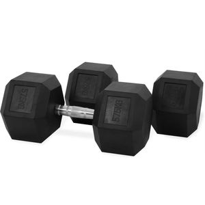 PH Fitness Hexa Dumbbell Set 57,5KG - 2 STUKS - Kwalitatieve Hexagon Dumbbells - Gewichten voor en Krachttraining en CrossFit - Hexa Dumbells