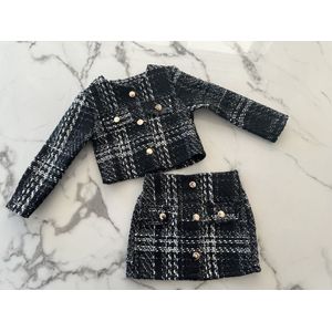 Baby meisjes 2 delig setje | Meisjes 2 delig setje ""Chic Zwart"", verkrijgbaar in de maten 80 t/m 164