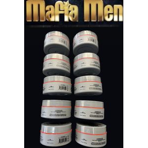 5+5 Gratis 10 Pack- Mafia Men Haarwax 6 Privé (10-Pak Privé 1500 ml).
