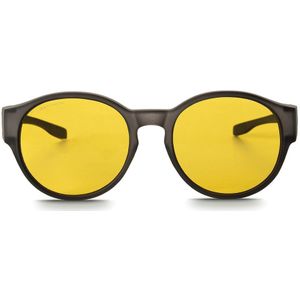 IKY EYEWEAR overzet zonnebril OB-1005H1-grijs-semi-transparant-mat