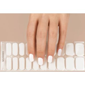 Gel Nail Wraps – Gel Nagel Wraps – Gel Nail Stickers – Gel Nagel Folie - UV lamp - White