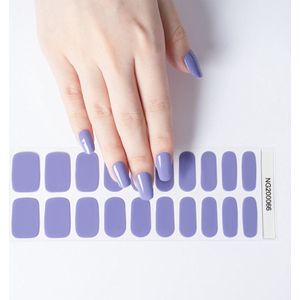 Gel Nail Wraps – Gel Nagel Wraps – Gel Nail Stickers – Gel Nagel Folie - UV lamp - Purple