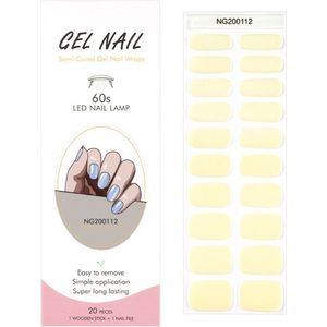 Gel Nail Wraps – Gel Nagel Wraps – Gel Nail Stickers – Gel Nagel Folie - UV lamp - Yellow