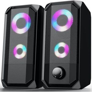 Bazivve Gaming Speakers - 10W - Zwart