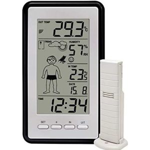Weerstation Met Buitensensor - Weerstation Draadloos Binnen Buiten