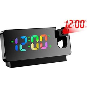 Wekkerradio met Projectie - Digitale Wekker - Digitale Klok - Weerstation