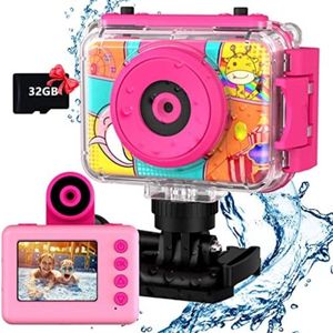 Digitale Kindercamera - Kinderfototoestel - Kindercamera Digitaal - met 32GB micro SD kaart - Roze
