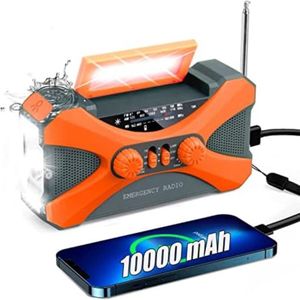 Radio Op Batterijen - Draagbare Radio - Noordadio - Oranje | Grijs