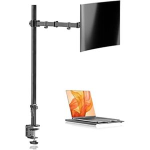 Monitor Arm Laptop - Laptop Arm Standaard - 13-27 inch LCD LED Screens/17"" Laptop - Zwart