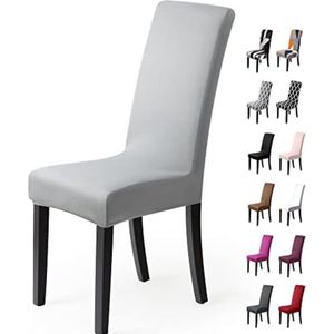 Stoelhoezen 6 stuks - Stoelhoezen eetkamerstoelen - Stoelhoezen stretch
