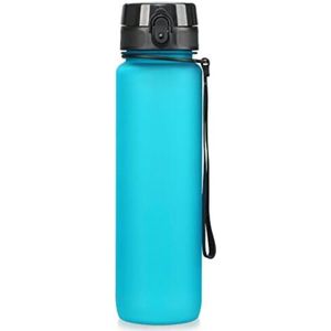 Bidon 1 Liter - Waterfles 1 liter - Bidon 1000ml - Drinfkles 1 Liter - Blauw