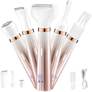 Lichaam Groomer met display Oplaadbaar pijnloos gezichtshaar - Haarverwijderaar op sommige lichaamsdelen voor damesscheerapparaat