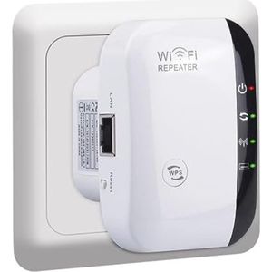 Velox Wifi versterker stopcontact - Wifi versterker draadloos - Wifi versterker voor buiten - 300Mbps - Wit