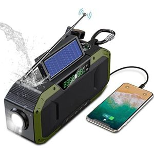 Radio Op Batterijen Voor Rampen - Radio Opwindbaar - Noodradio - Noodradio Solar Opwindbaar