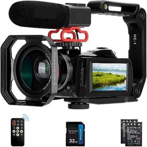 Vlog Camera Voor Beginners - Vlog Camera Met Schermpje - Vlog Camera Met Kantelbaar scherm - Vlog Statief