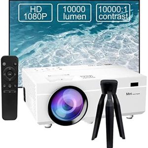 Mini beamer - Mini projector - Mini beamer smartphone - Wit