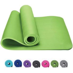 Yoga Mat Extra Dik - Fitness Mat Extra Dik - Limoengroen