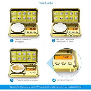 Weegschaal 0 01 Gram - Precisie Weegschaal - Goud