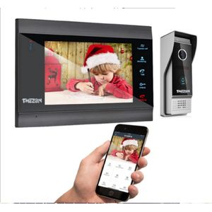 Velox Deurbel met camera - Intercom - Draadloos - LCD scherm - Video deurbel - 7” scherm - Elektrische deurbel