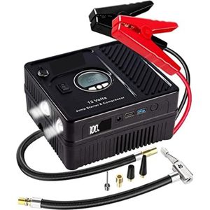 Jumpstarter met compressor - Jumpstarter voor auto - Starthulp - Jumpstarter powerbank