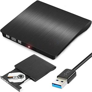 Externe DVD Speler - Externe DVD Speler voor Laptop - Externe DVD Speler en Brander USB 3.0 Type-C CD DVD +/-RW Optisch Station USB C