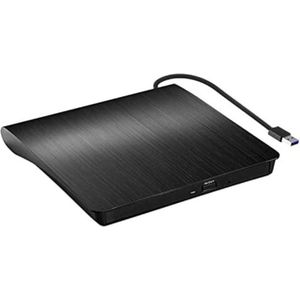 Externe DVD Speler - Externe DVD Speler voor Laptop - Externe DVD Speler en Brander - USB 3.0 - Zwart