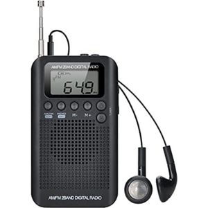 Radio Op Batterijen - Draagbare Radio - Noordadio - Zwart