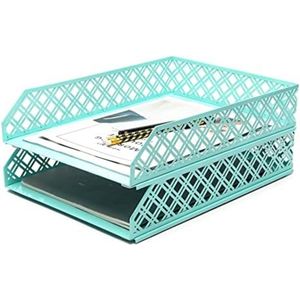 Bureau Organizer Brievenbak - Bureau Organizer Desk Organizeer - Turquoise