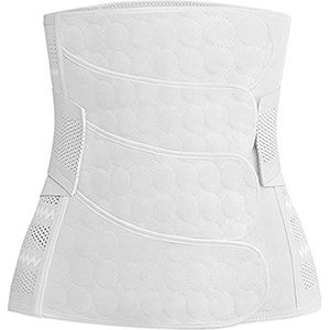 Sluitlaken - Postpartum Buikband - Buikbanden - Buikband na Zwangerschap - 4 Bijdragen Postpartum Buikpakking - Wit- XL