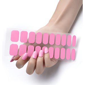 Gel Nail Wraps – Gel Nagel Wraps – Gel Nail Stickers – Gel Nagel Folie - UV lamp – Pink