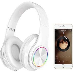 Velox Draadloze Hoofdtelefoon, Over-Ear met Microfoon, Hifi-Stereo, Opvouwbare Draadloze Headset, Onderweg naar Muziek Luisteren en Telefoneren