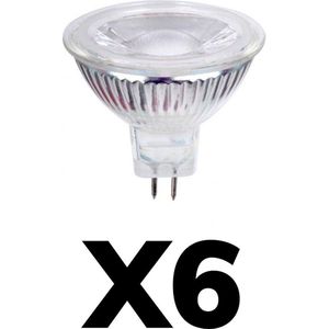 LCB - Set van 6 LED Spot Dimbaar - GU5.3 MR16 - 6W - 3000K warm wit licht