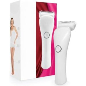 Scheerapparaat vrouw - Scheerapparaat dames - Scheerapparaat vrouw bikinlijn - 5 x 3 x 17 cm - Wit