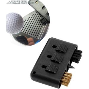 Golf schoonmaakborstel - Golfclub borstel - 3 in 1 compact - Golfbalcleaner - Golf schoonmaakborstel - Golfaccesoires - Golftrainingsmaterialen - trolleyaccesoires - Golfset