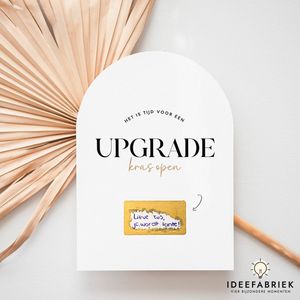 Ideefabriek - Kraskaart - Het is Tijd Voor een Upgrade - 3 stuks + Kraft Enveloppen - Ik ben Zwanger - In Verwachting - A6