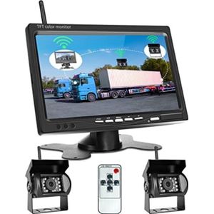 Draadloze Achteruitrijcamera - Parkeersensoren - 7 Inch LCD Monitor
