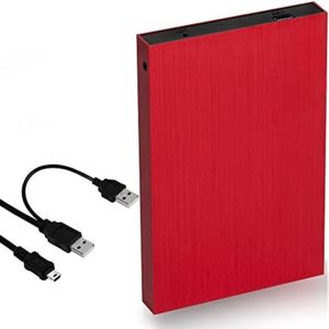 Harde schijf extern - 500 GB - Rood