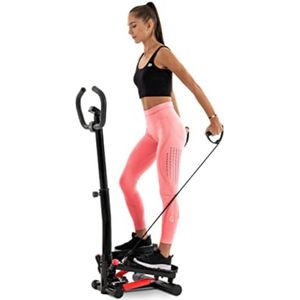 Mini stepper fitness - Stepper fitnessapparaat - Swing stepper - Zwart/Rood