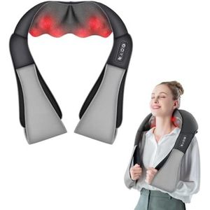 Massagekussen draadloos - Massage kussen - Massagekussen nek en rug - Massagekussen nek - 30 x 45 x 12 cm