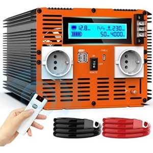 Omvormer 12v 230v - Omvormer 12v 230v pure sine wave - Omvormer koelbox