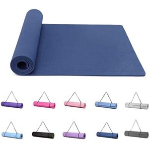 Yoga Mat Extra Dik - Fitness Mat Extra Dik - Marineblauw