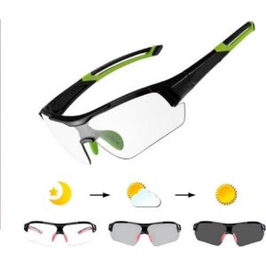 Velox Meekleurende Fietsbril - Zonnebril - Fiets Sport Bril - Premium fotochromatische Fietsbril Set Groen