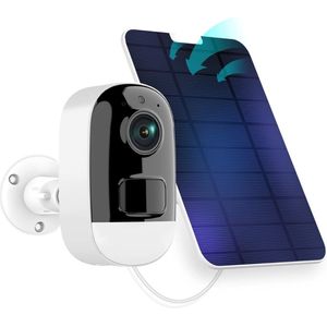 Camerabewaking Draadloos - Beveiligingscamera Draadloos Buiten - Camerabewaking Voor Buiten - Wifi Beveiligingscamera Set Buiten - Wit