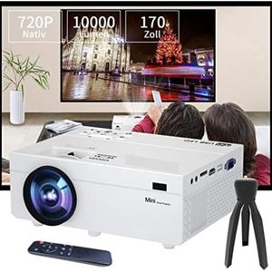 Mini beamer - Mini projector - Mini beamer smartphone - Wit